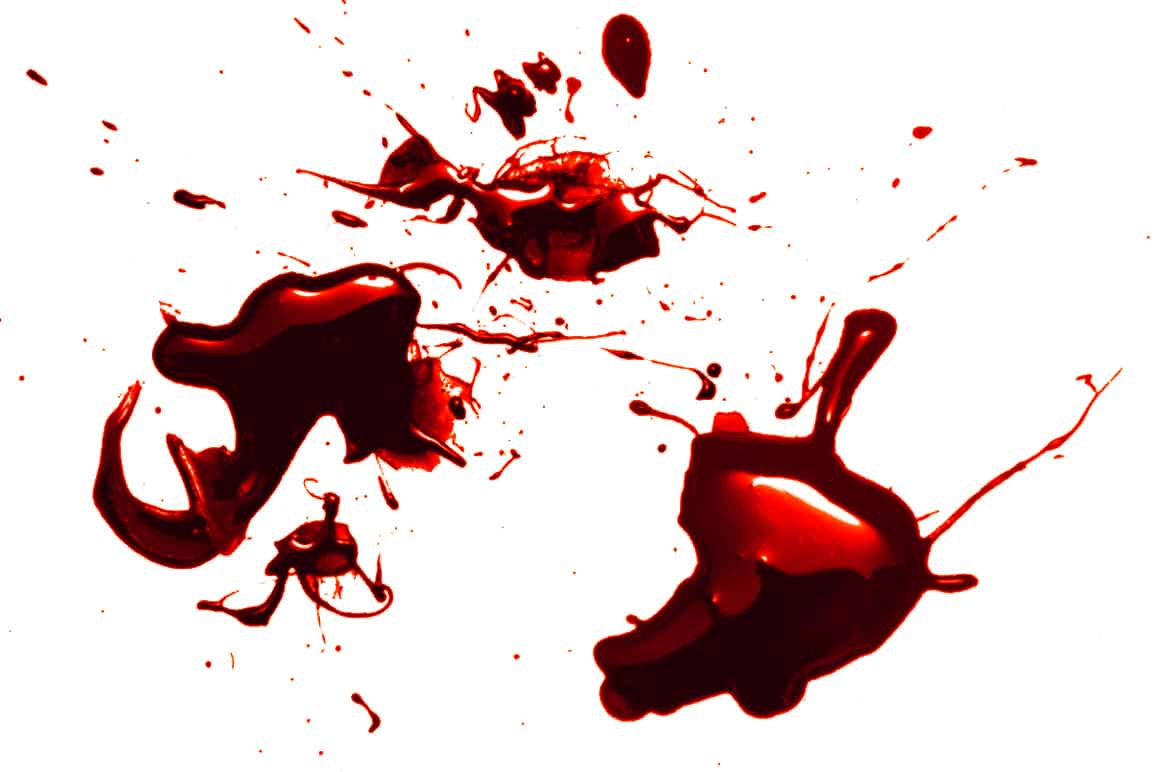 Нарисованные капли крови